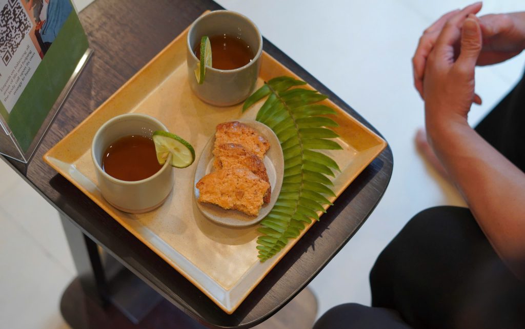 Relaxing spa interior at Relaxanh Wellness Spa on rainy day